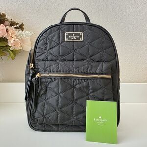 Kate Spade Quilted Black Backpack